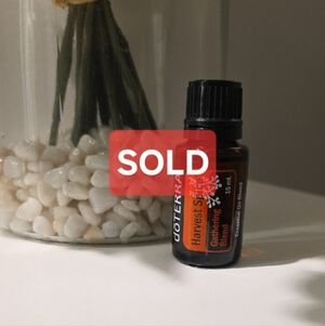 doTERRA Harvest Spice Oil with Black and Orange Label